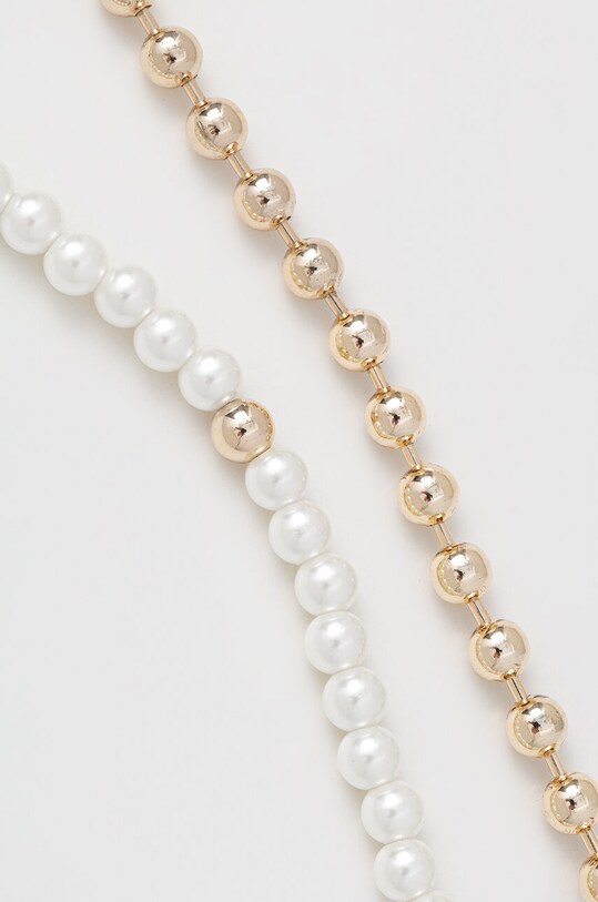 Dkny colier NK 16IN PEARL DBL ROW 04N00249 aur SS24