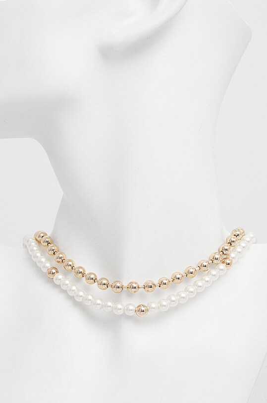 Accesorii Dkny colier NK 16IN PEARL DBL ROW 04N00249 aur