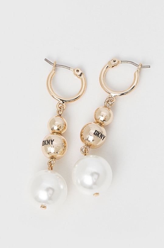 Dkny kolczyki PE PEARL DBL DROP złoty 04G00550