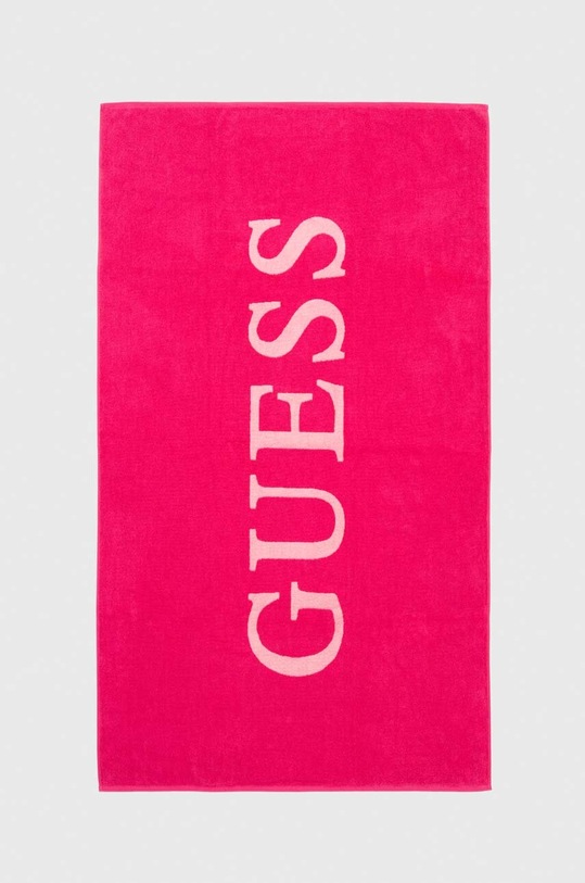 Памучна кърпа Guess розов E4GZ04.SG00P