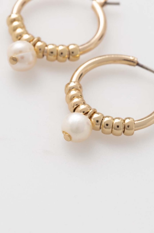 Σκουλαρίκια Lauren Ralph Lauren PE 2OMM HOOP W FWP DROP 14G00804 χρυσαφί SS24