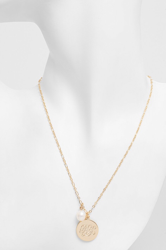 Accesorii Lauren Ralph Lauren colier NK 24IN FWP LOGO PENDANT 14N00503 aur