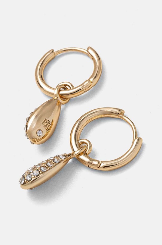 Аксесуари Сережки Lauren Ralph Lauren PE 14MM HOOP W PAVE PEAR DROP 14G00800 золотий