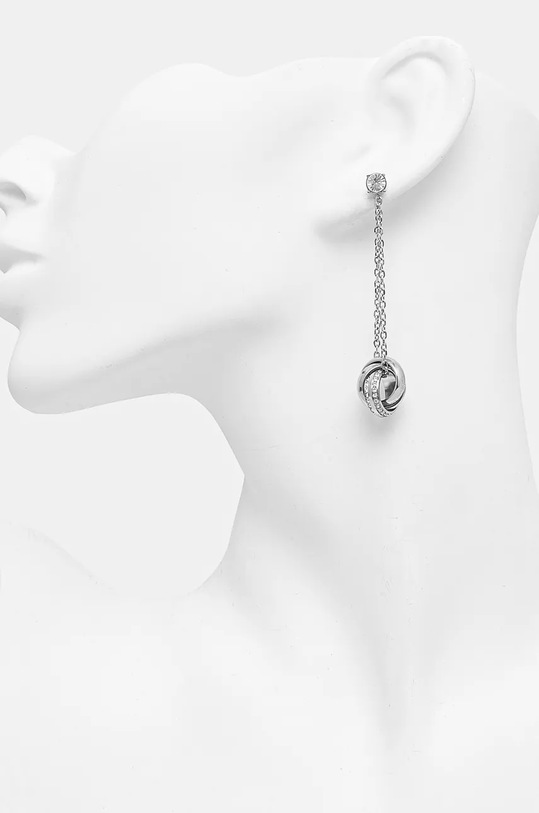 Αξεσουάρ Σκουλαρίκια Guess JUBE04.071JW ασημί