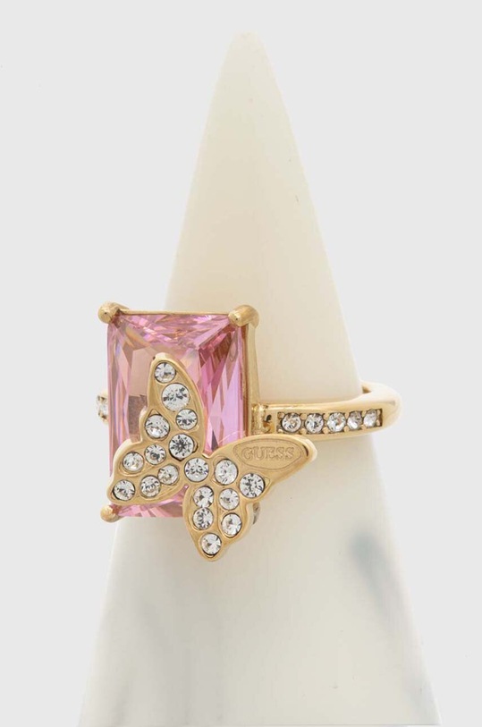 Guess pierścionek różowy JUBR04.096JW