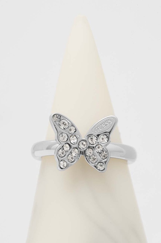 Guess pierścionek cyrkonia srebrny JUBR04.109JW
