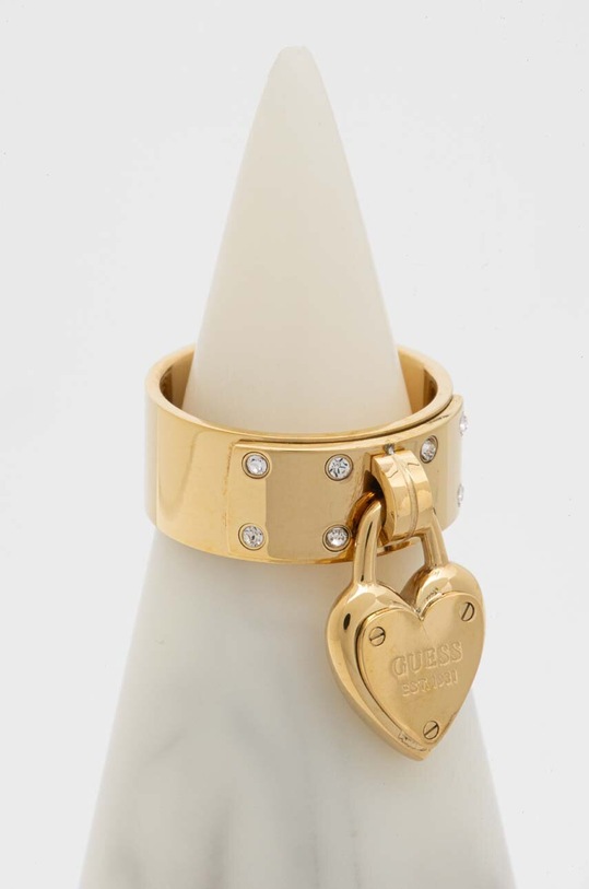 Guess pierścionek złoty JUBR04.205JW