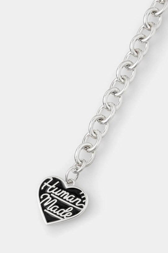 Human Made silver bracelet Heart Silver Bracelet HM27GD077 black SS24