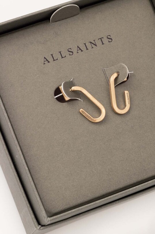 Náušnice AllSaints zlatá 361335C712