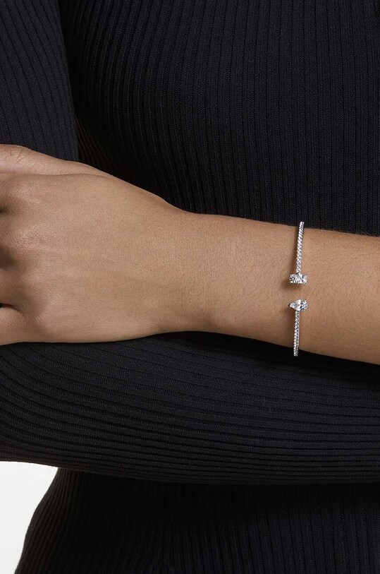 Браслет Swarovski ATTRACT CUFF 5572664 срібний SS24