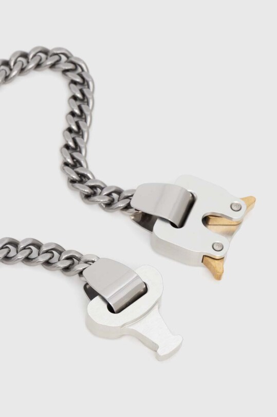 1017 ALYX 9SM necklace Metal Buckle Necklace AAUJW0213OT01 silver SS24