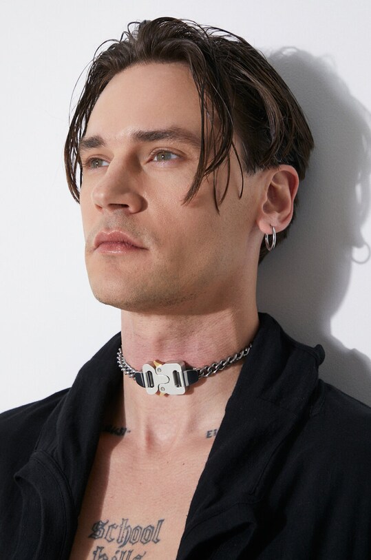 Accessories 1017 ALYX 9SM necklace Metal Buckle Necklace AAUJW0213OT01 silver