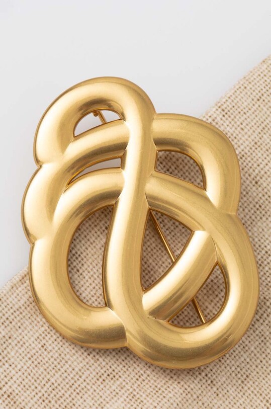 By Malene Birger broszka BROCHE Q70703012Z złoty SS24