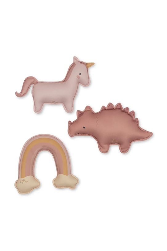 Набор детских игрушек для купания Konges Sløjd 3 шт розовый KS100031