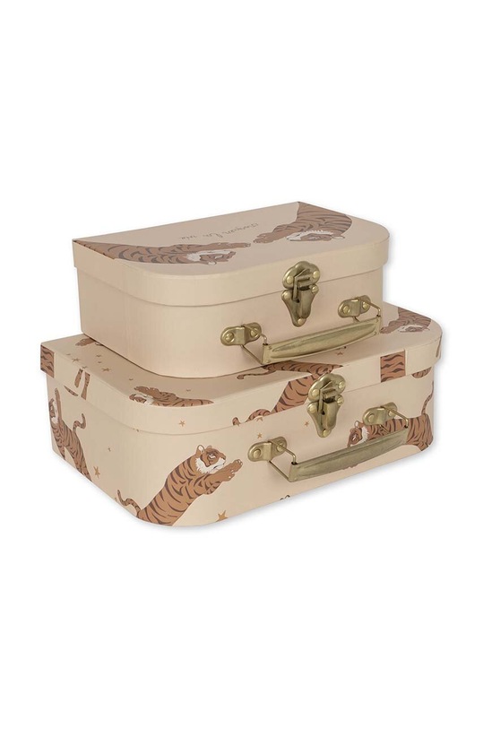 Konges Sløjd walizka 2-pack KS100715 beżowy SS24