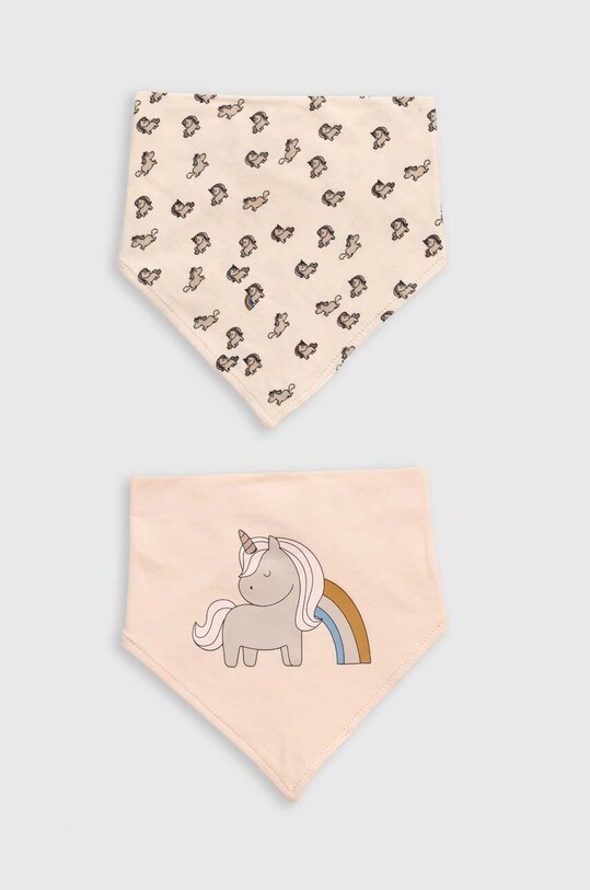 Podbradnjak za bebe United Colors of Benetton 2-pack Proizvod za bebe roza 6GIAA8008.W.Seasonal