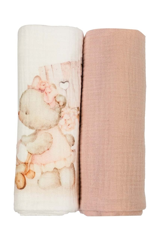 Dziewczynka Jamiks pieluszka niemowlęca 2-pack PER.or.Komplet.JLG200.G różowy