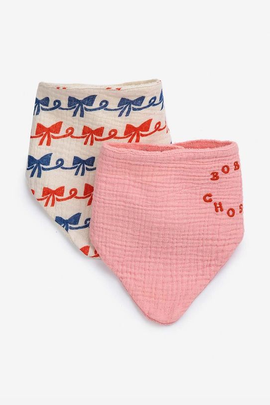 Podbradnjak za bebe Bobo Choses 2-pack Proizvod za bebe roza 124AH020