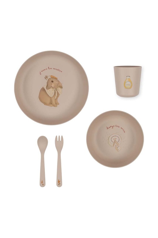 Konges Sløjd zestaw obiadowy dla dzieci KS100433 różowy SS24