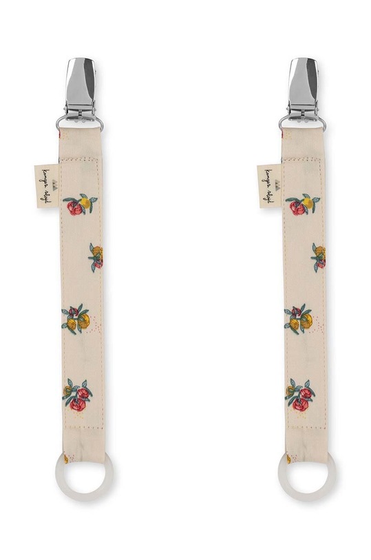 Klip / přívěšek na dudlík Konges Sløjd 2-pack 2-pack béžová KS100024