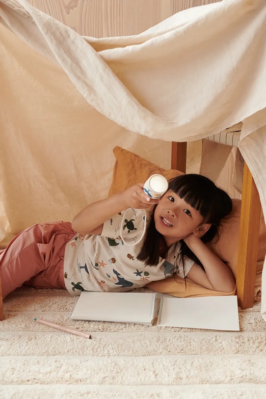 Ліхтарик Liewood Gry Printed Flashlight LW18611 бежевий