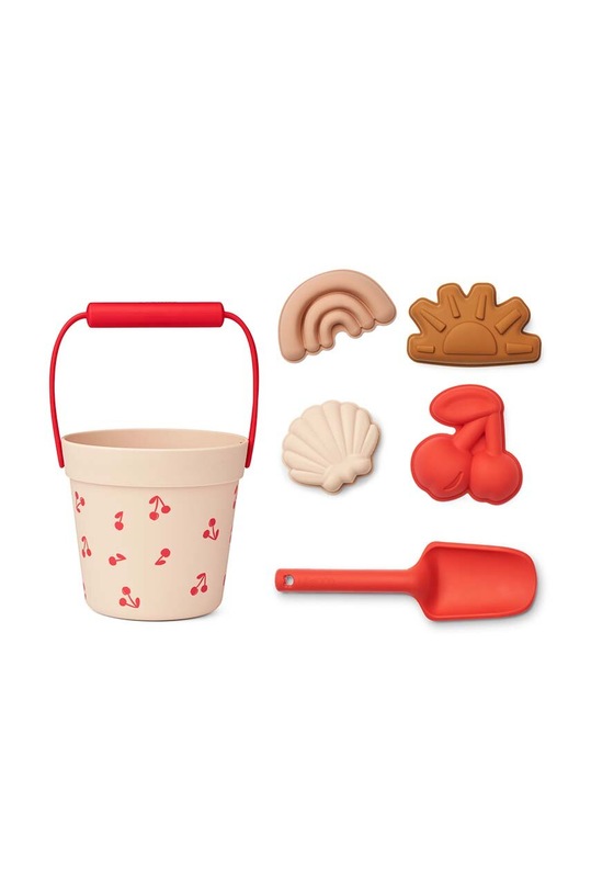 Liewood jucării de nisip Dante Cherry Beach Set LW18727 rosu SS24