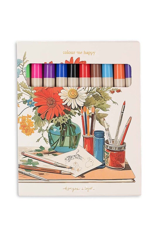 Băieți Konges Sløjd set de markere 10-pack KS100956 multicolor