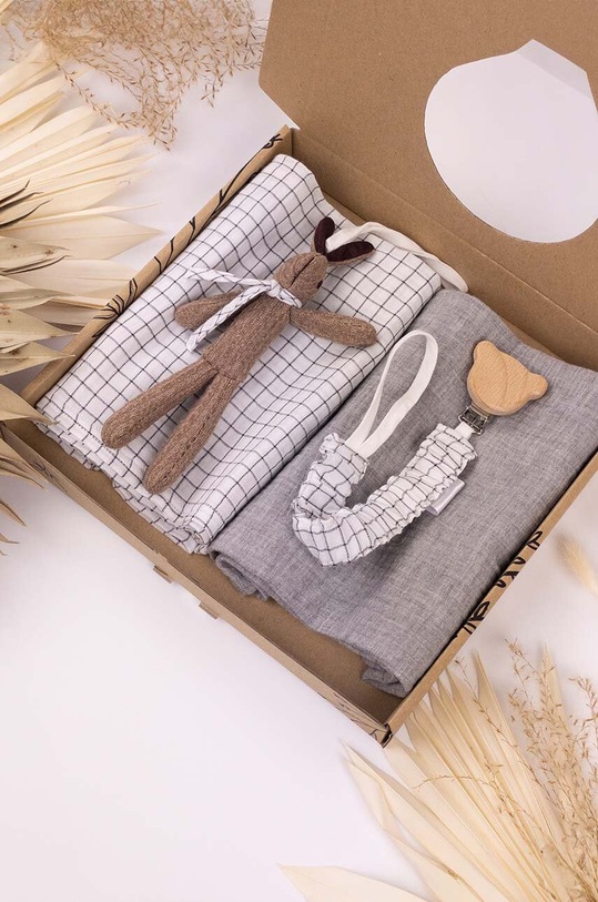 Jamiks pieluszka niemowlęca PER 2-pack Produkt niemowlęcy szary PER.or.Komplet.JLG200.K