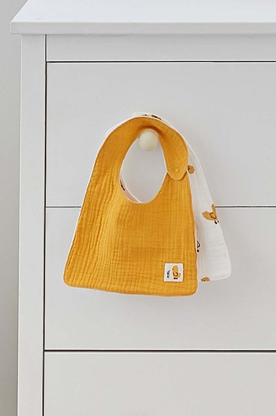 Mayoral Newborn bavaglino a doppia faccia per neonati pacco da 2 prodotto per bambini giallo 9409.1B.Newborn.PPYH