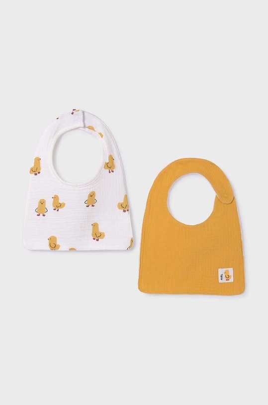 Mayoral Newborn bavaglino a doppia faccia per neonati pacco da 2 9409.1B.Newborn.PPYH giallo SS24