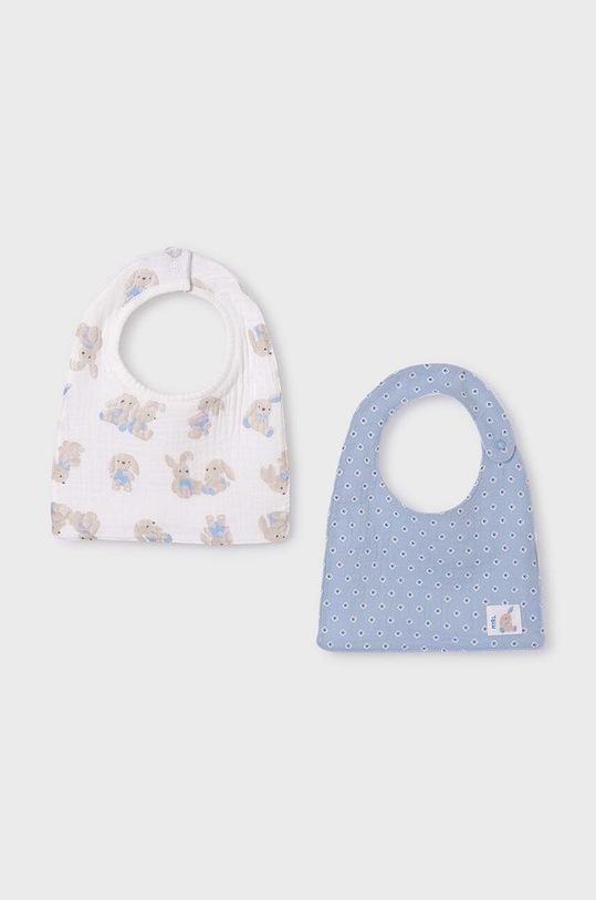 Mayoral Newborn bavaglino a doppia faccia per neonati pacco da 2 9409.1B.Newborn.PPYH blu SS24
