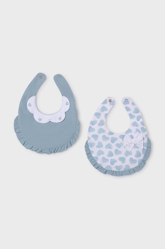 Mayoral Newborn śliniak dwustronny niemowlęcy 2-pack Produkt niemowlęcy turkusowy 9417.2F.Newborn.PPYH