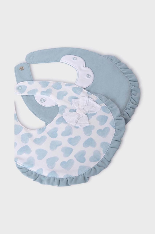 Chłopiec Mayoral Newborn śliniak dwustronny niemowlęcy 2-pack 9417.2F.Newborn.PPYH turkusowy