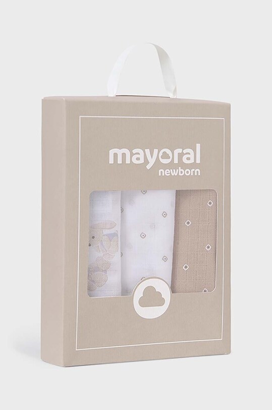 Хлопчик Дитяча пелюшка Mayoral Newborn 3-pack 19402.1B.Newborn.PPYH жовтий