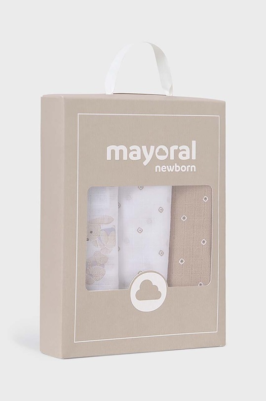 Chłopiec Mayoral Newborn pieluszka niemowlęca 3-pack 19402.1B.Newborn.PPYH żółty