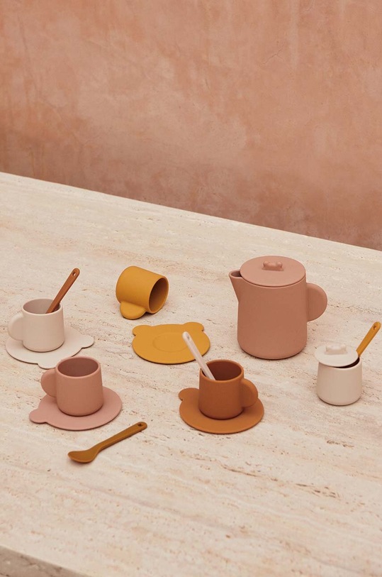 Liewood zestaw akcesoriów do herbaty dla dzieci Kourtney Tea Set beżowy LW14861
