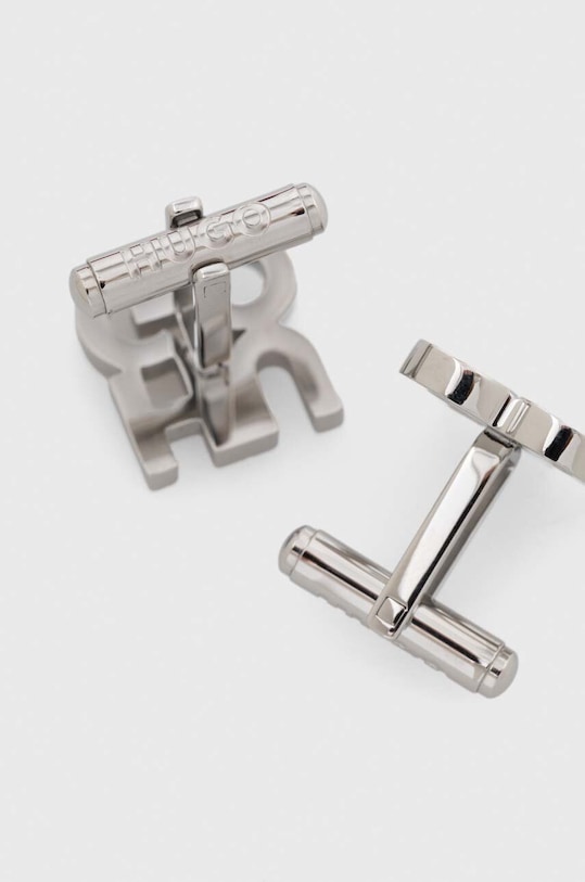 Manžetové knoflíčky HUGO 50503252 stříbrná SS24