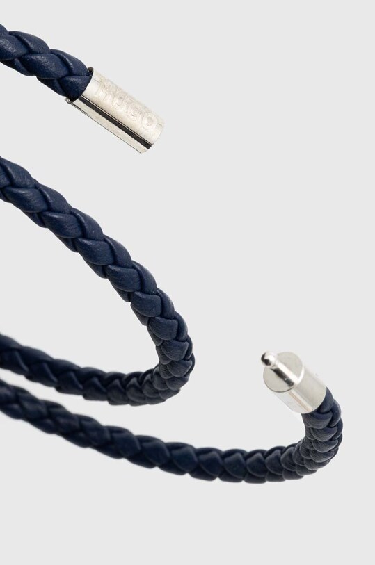 HUGO bransoletka skórzana 50511019 granatowy SS24