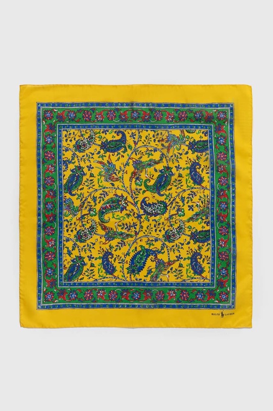 Polo Ralph Lauren foulard in seta 712926115 giallo SS24