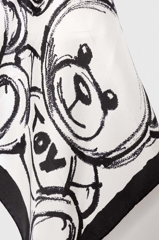 Moschino poszetka jedwabna M5761.50347 biały SS24