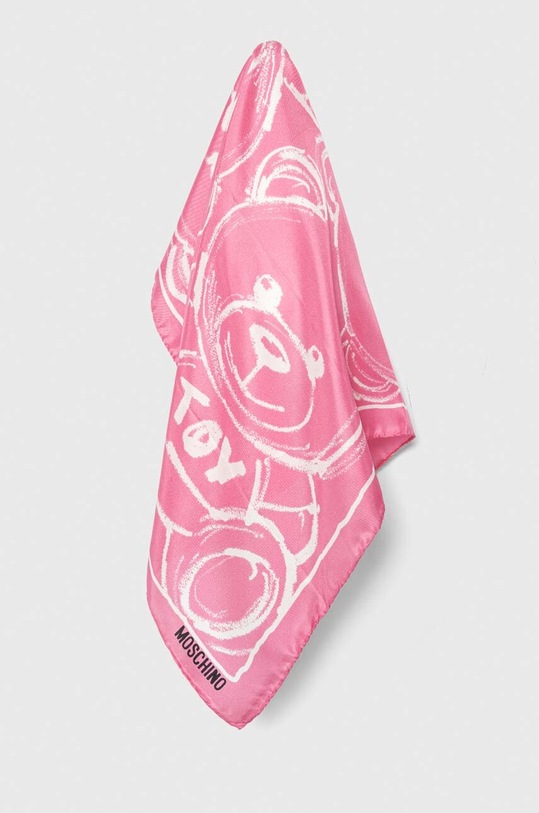Moschino poszetka jedwabna różowy M5761.50347