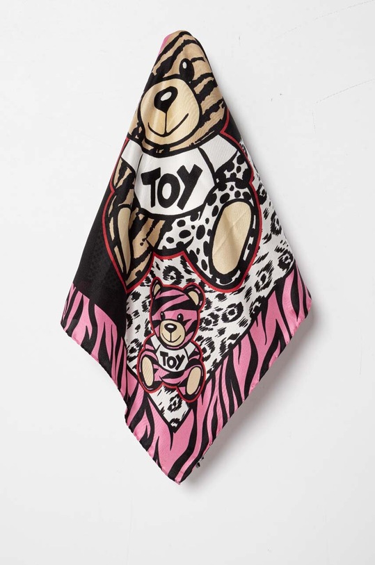Moschino poszetka jedwabna różowy M3039.3627