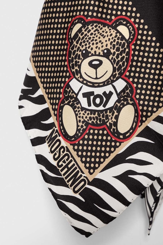Moschino poszetka jedwabna M3039.3627 czarny SS24