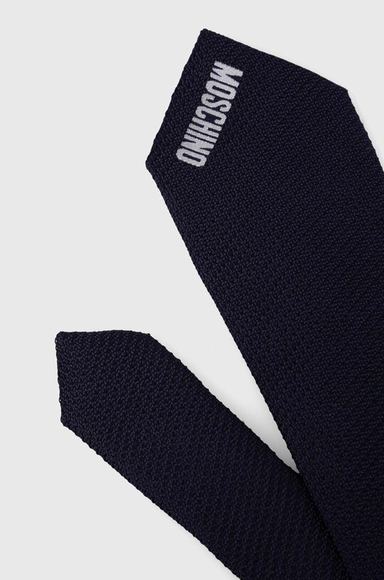 Шовковий галстук Moschino M5662.55058 темно-синій SS24