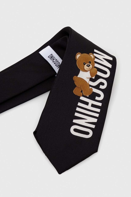 Moschino krawat jedwabny M5766.55059 czarny SS24