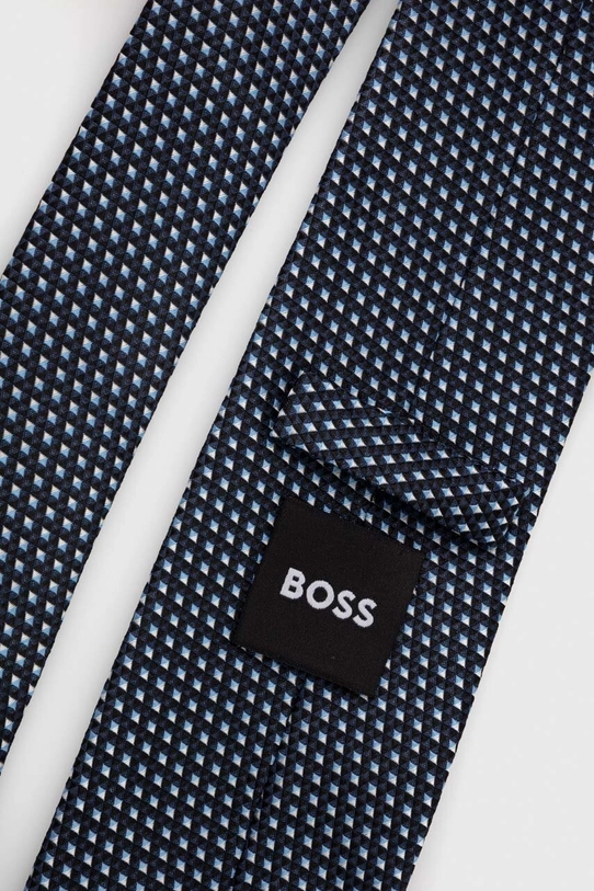 BOSS cravată de mătase 50512543 bleumarin SS24