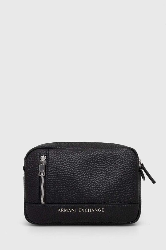 Torba Armani Exchange bez uzorka crna 952663.CC828