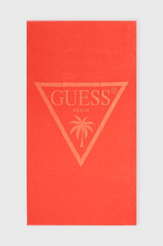 Guess ręcznik bawełniany pomarańczowy E4GZ03.SG00L