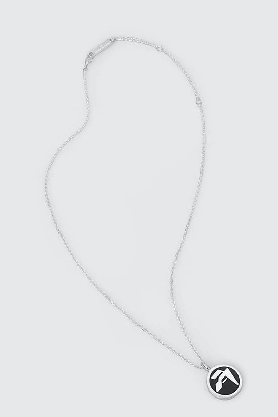 AMBUSH silver necklace Epoxy Amblem Charm