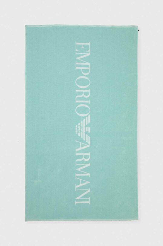 Emporio Armani Underwear ręcznik bawełniany turkusowy 231772.4R451